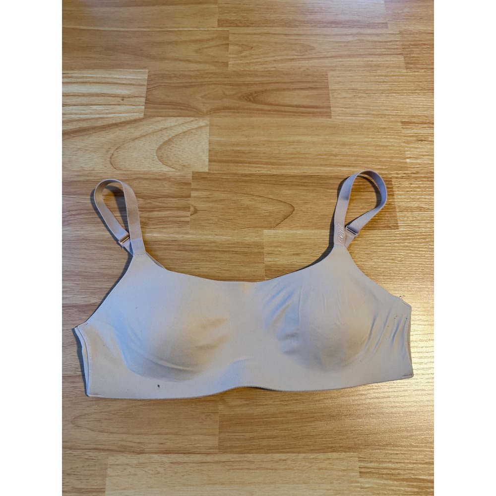 Smooothez by Aerie Wireless Lightly Lined Bra Beige Nude Small Adjustable Straps